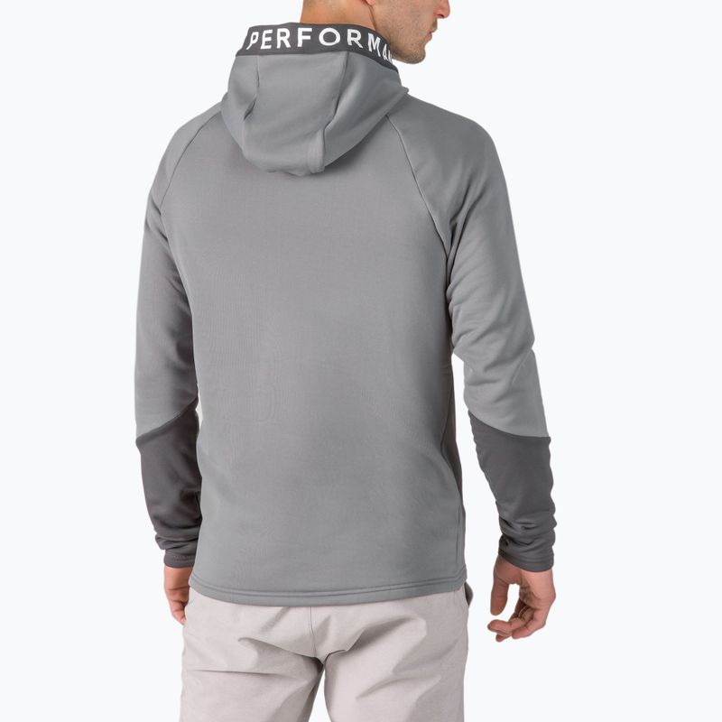 Felpa da trekking Peak Performance Rider Zip Hood Uomo grigio tranquillo/grigio movimento 3