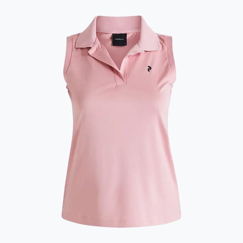 Polo Peak Performance Illusion SL da donna, colore arancione caldo