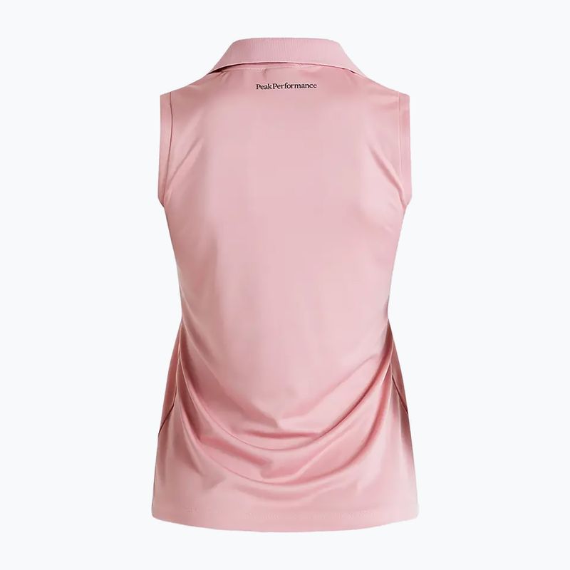 Polo Peak Performance Illusion SL da donna, colore arancione caldo 3