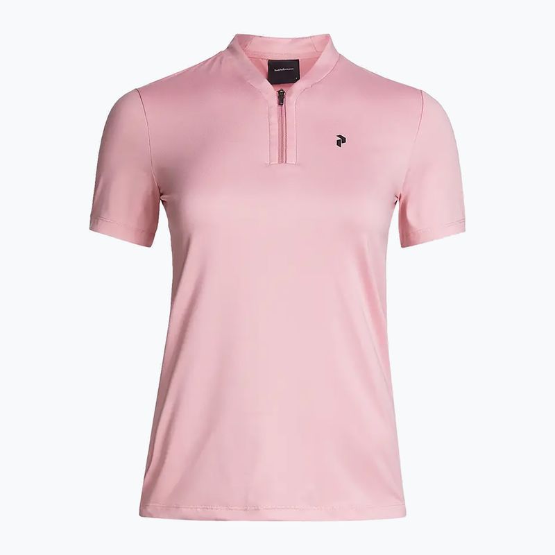 Polo donna Peak Performance Turf Zip warm blush
