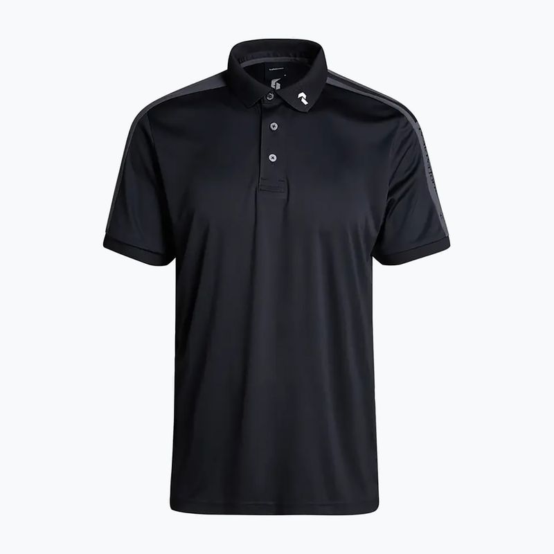 Polo Peak Performance Player Uomo nero grigio movimento