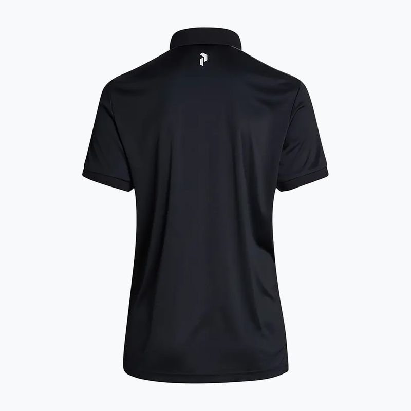 Polo Peak Performance Player Uomo nero grigio movimento 3