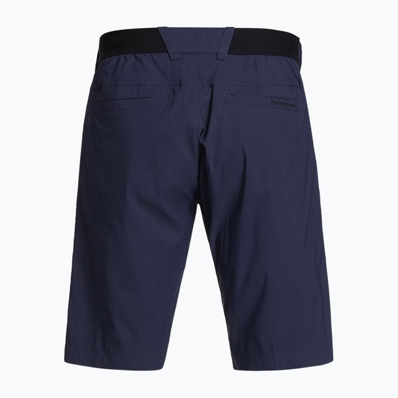 Pantaloncini da golf Peak Performance Player blue shadow da uomo 6