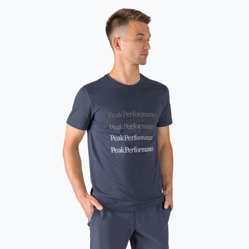 Camicia da trekking Peak Performance Ground blue shadow da uomo