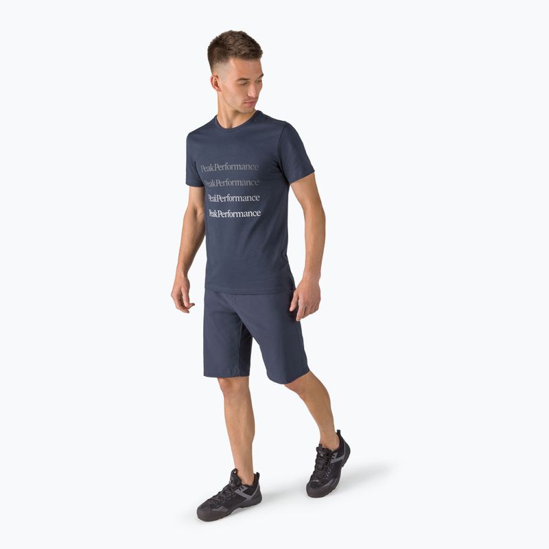 Camicia da trekking Peak Performance Ground blue shadow da uomo 2