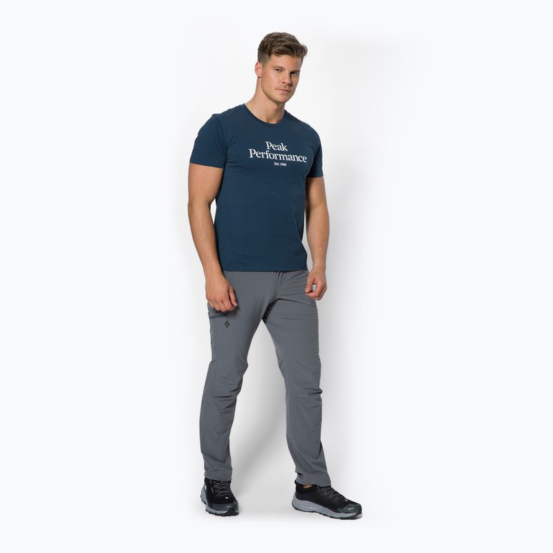 Camicia da trekking Peak Performance Original da uomo in acciaio blu 2