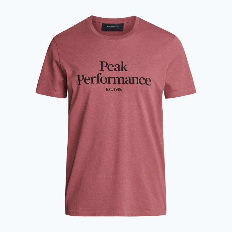 Camicia da trekking da uomo Peak Performance Original rosa marrone 5