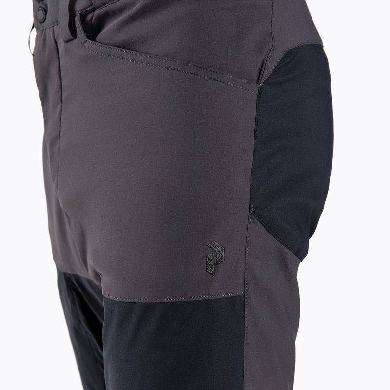 Pantaloni da trekking da uomo Peak Performance Iconiq iron cast nero 4