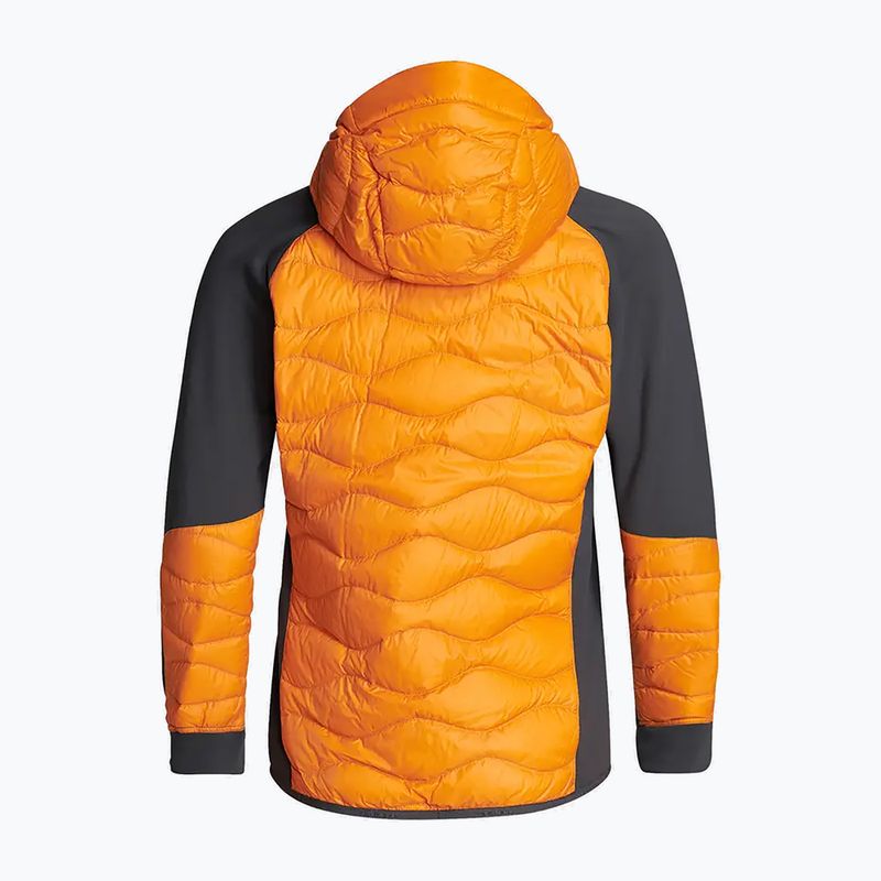 Giacca Peak Performance Helium Down Hybrid Hood arancione da uomo 3