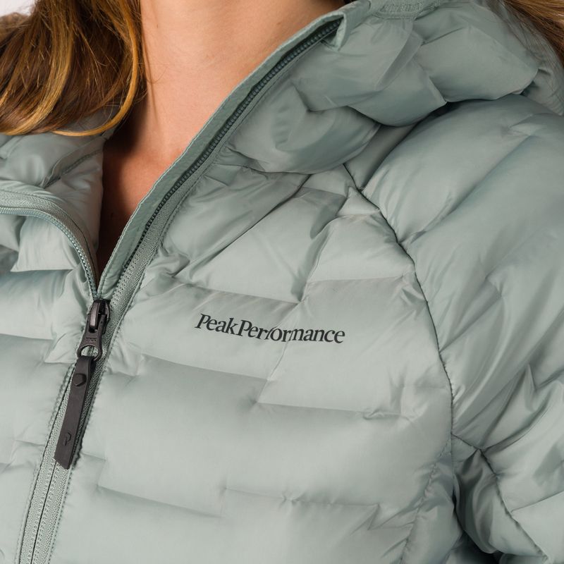 Piumino Peak Performance donna Argon Light Hood verde cenerino 4