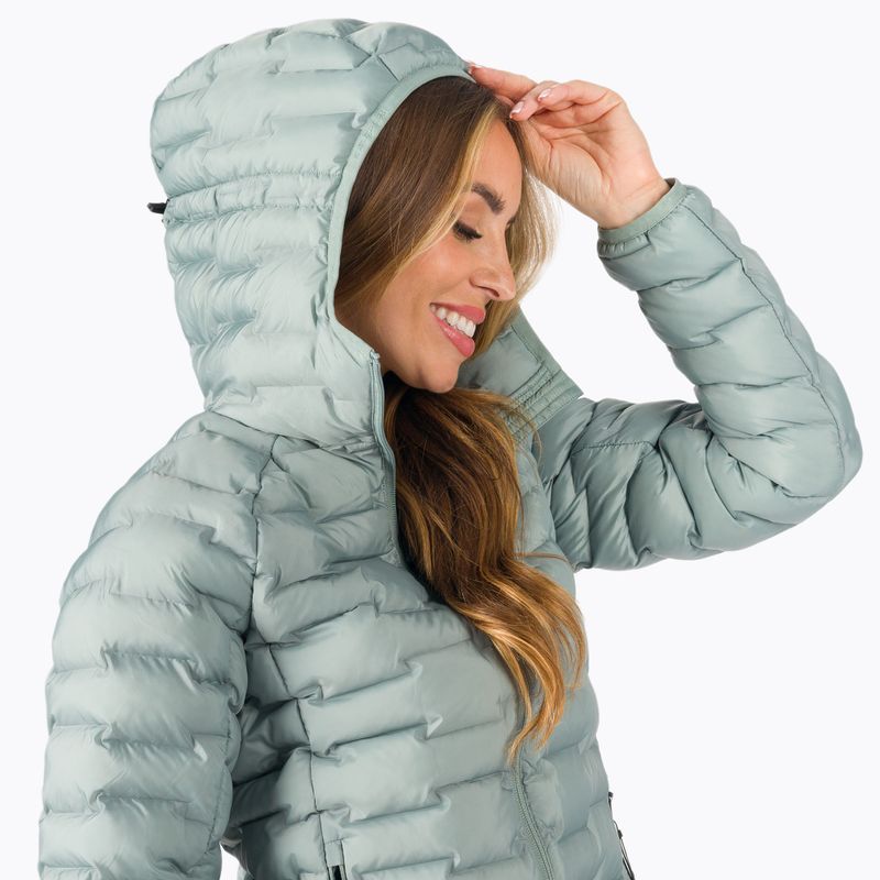 Piumino Peak Performance donna Argon Light Hood verde cenerino 5