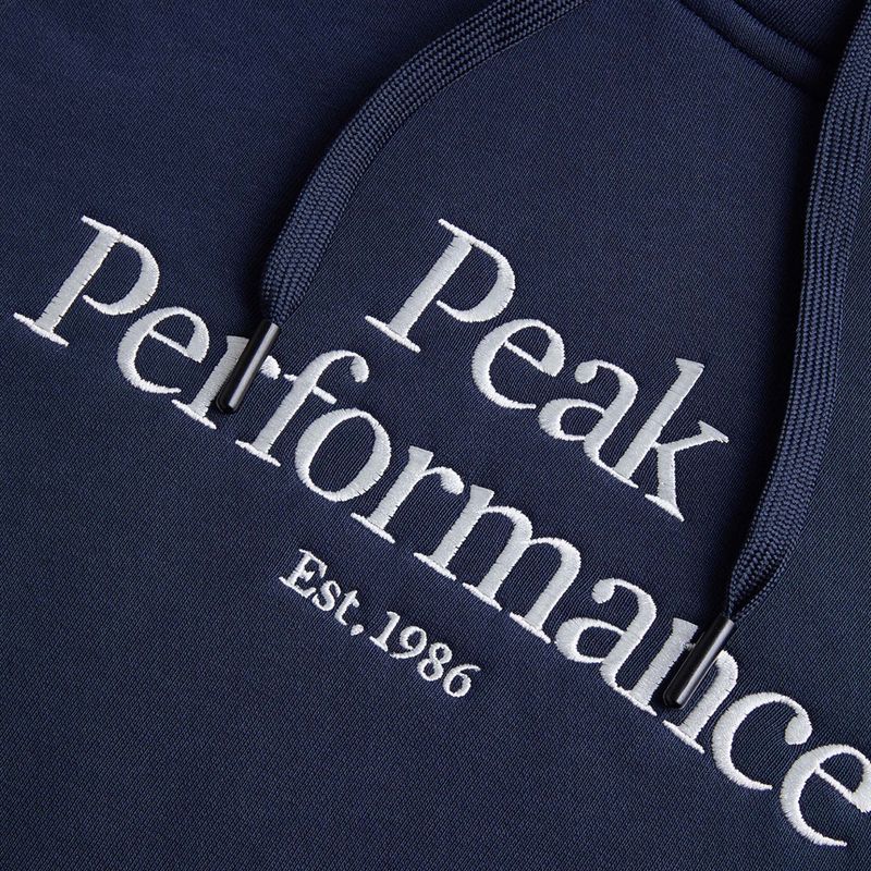 Felpa da uomo Peak Performance Original Hood blue shadow trekking 6