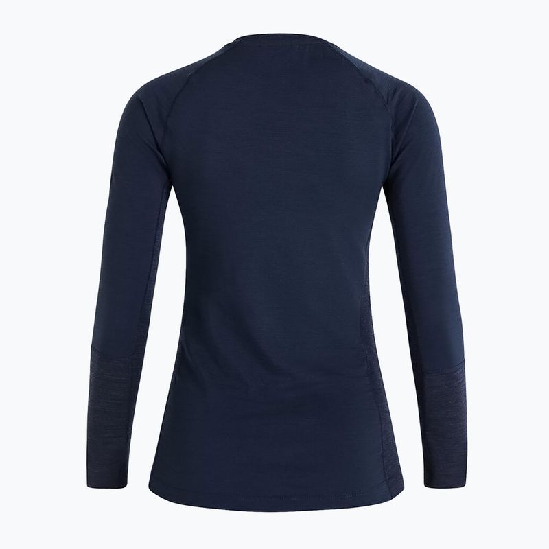 Maglia termica da donna a maniche lunghe Peak Performance Magic Crew blu ombra 6