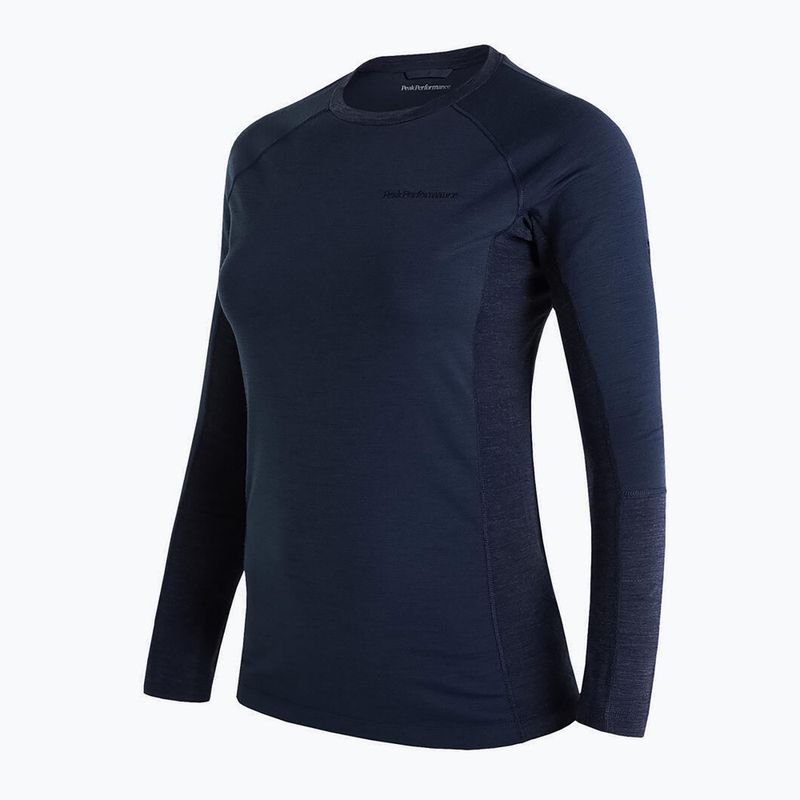 Maglia termica da donna a maniche lunghe Peak Performance Magic Crew blu ombra 7