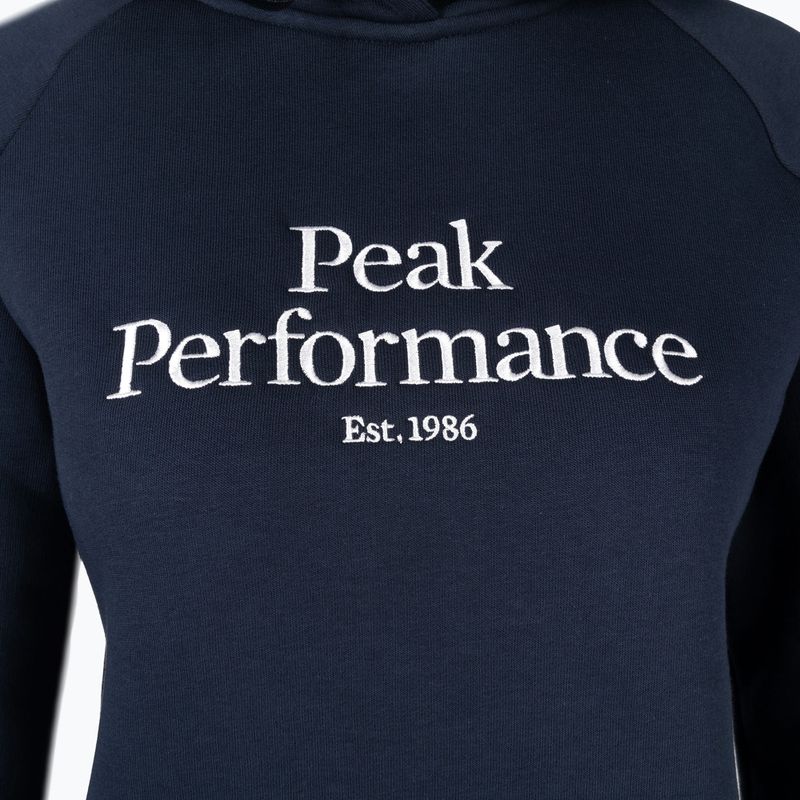 Felpa trekking donna Peak Performance Original Hood blu shadow 6