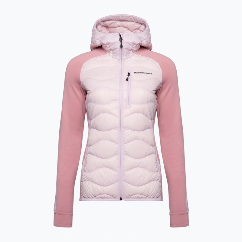 Giacca donna Peak Performance Helium Down Hybrid Hood cold blush