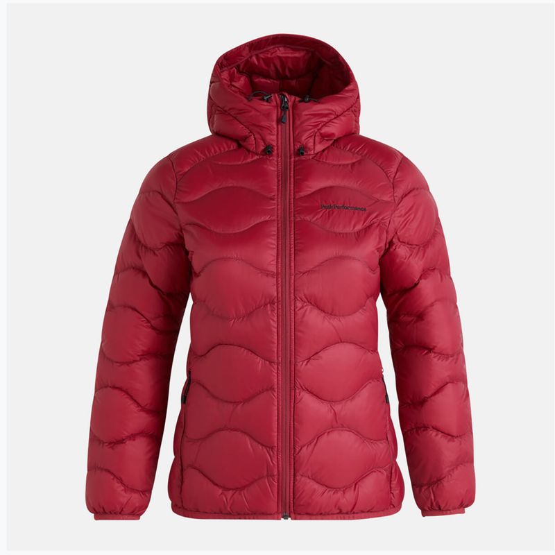 Piumino Peak Performance donna Helium Down Hood rogue red