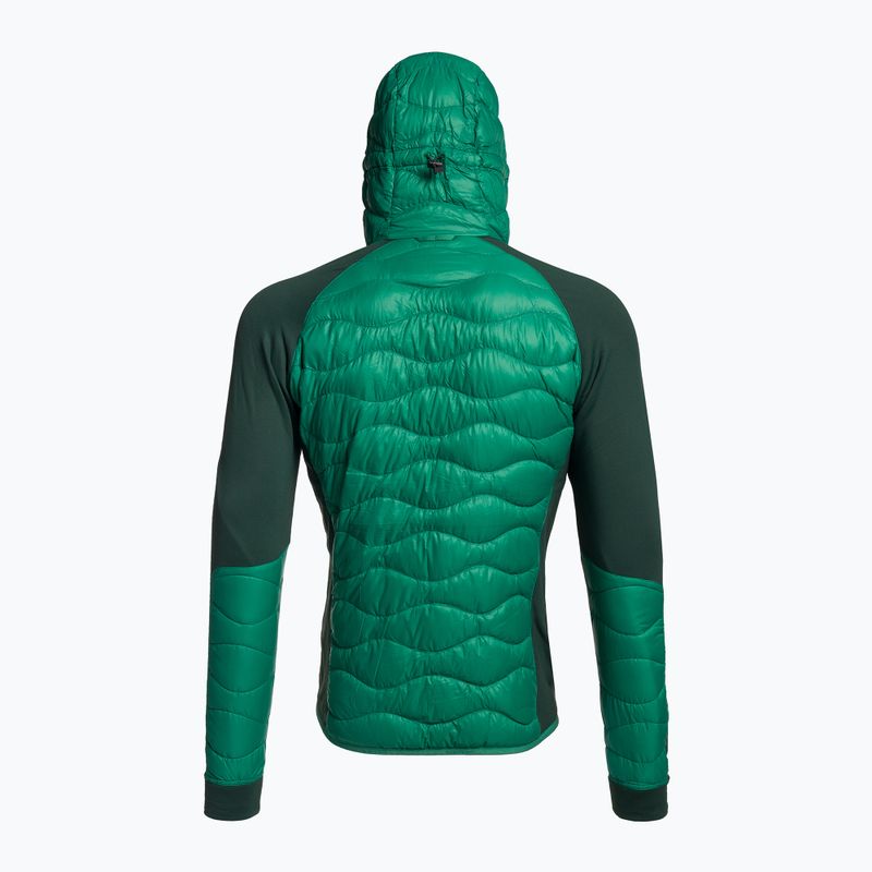Giacca da uomo Peak Performance Helium Down Hybrid Hood verde edera 2