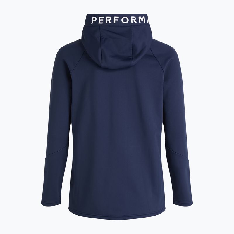 Felpa da trekking da uomo Peak Performance Rider Zip Hood blu ombra 5