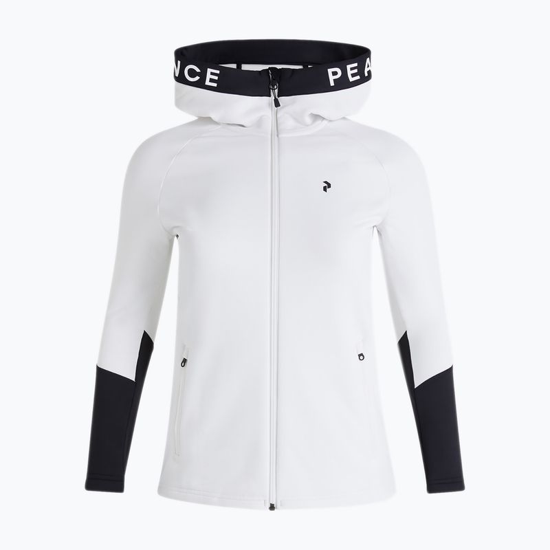 Felpa trekking donna Peak Performance Rider Zip Hood 2022 bianco sporco