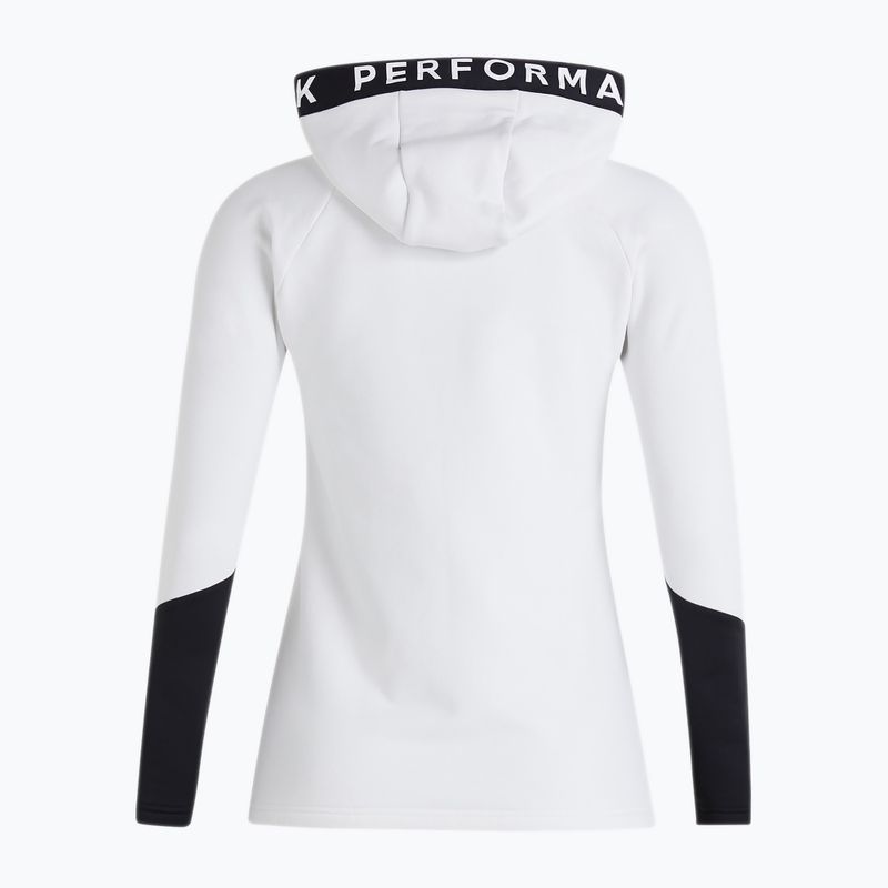 Felpa trekking donna Peak Performance Rider Zip Hood 2022 bianco sporco 2