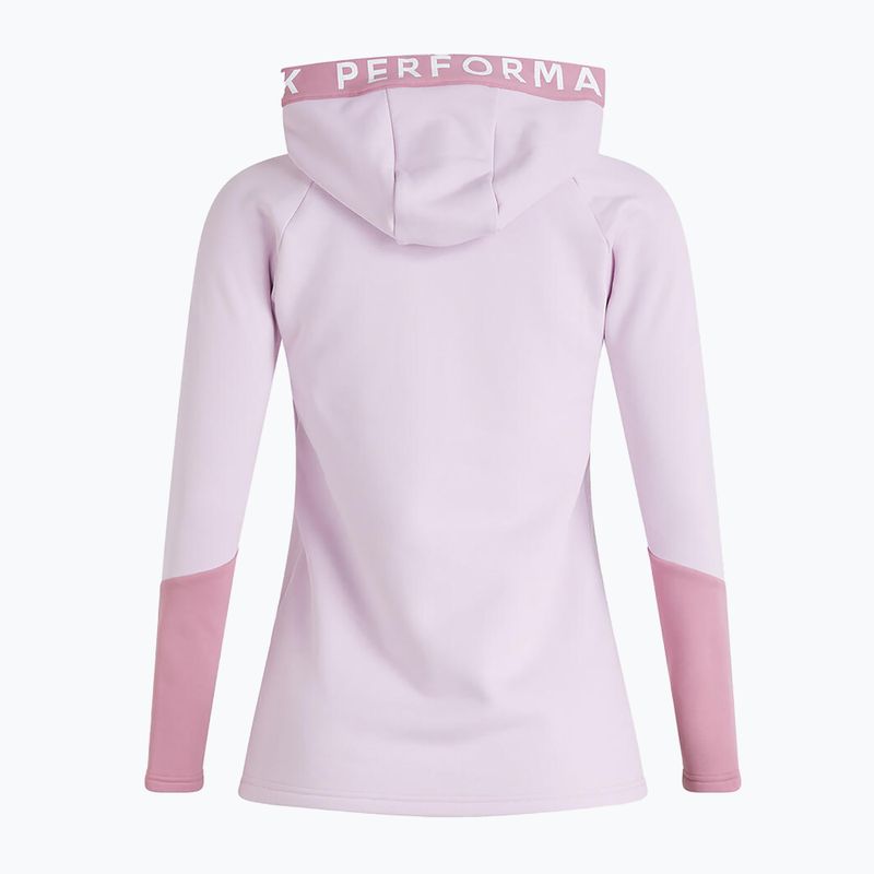 Felpa da trekking da donna Peak Performance Rider Zip Hood, arancio freddo 2