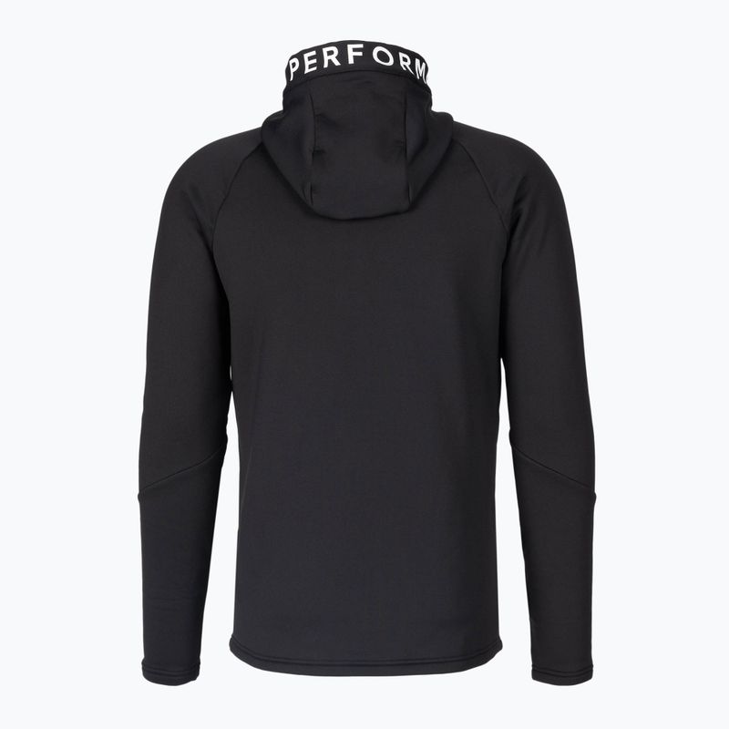 Felpa da trekking da uomo Peak Performance Rider Zip Hood nero 2