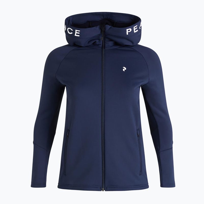 Felpa trekking donna Peak Performance Rider Zip Hood 2022 blu shadow