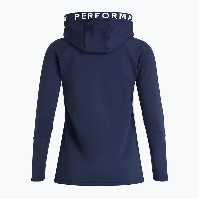 Felpa trekking donna Peak Performance Rider Zip Hood 2022 blu shadow 2
