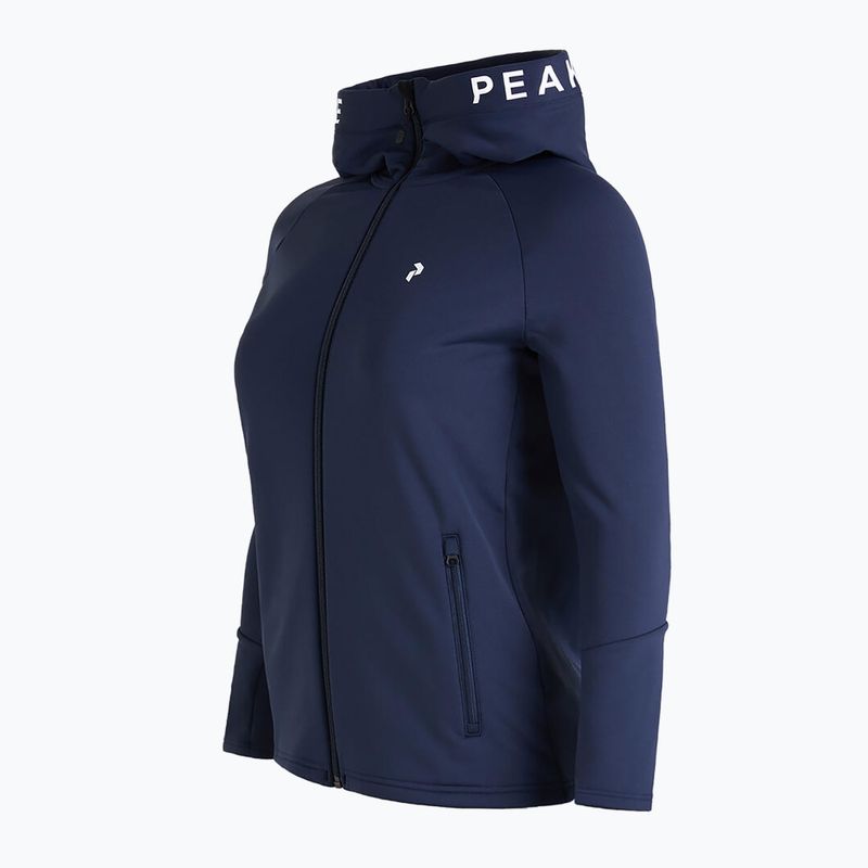 Felpa trekking donna Peak Performance Rider Zip Hood 2022 blu shadow 3