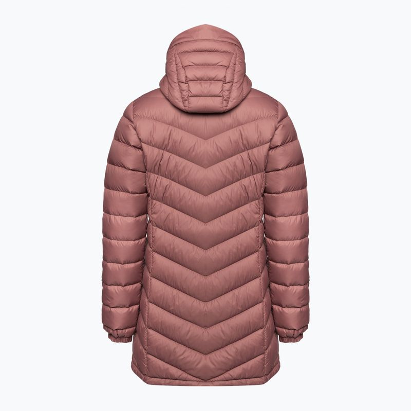 Piumino da donna Peak Performance Frost Down Parka rosa marrone 2