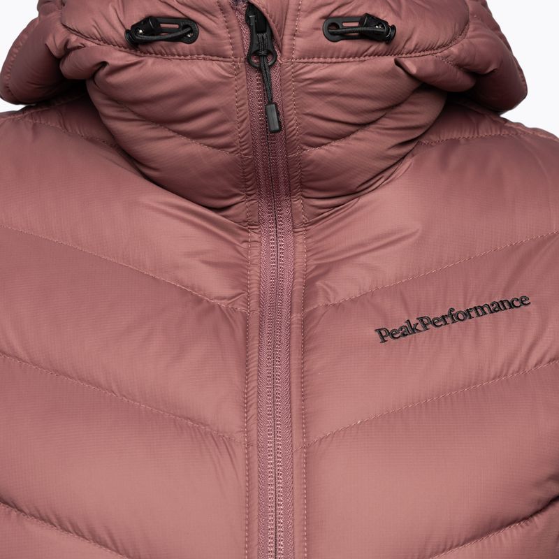 Piumino da donna Peak Performance Frost Down Parka rosa marrone 4