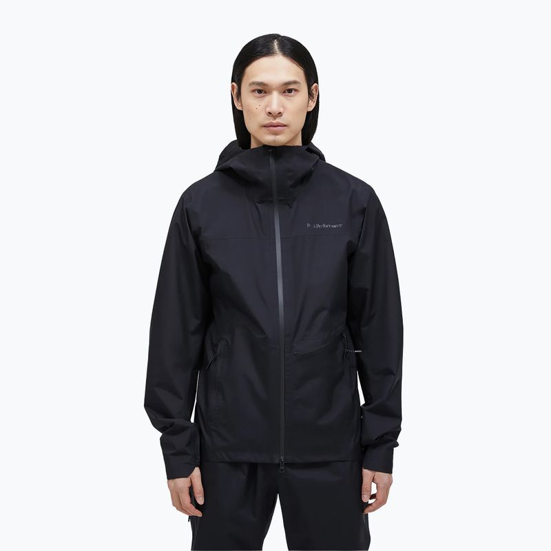 Giacca da pioggia Peak Performance Commuter Gore da uomo, nero