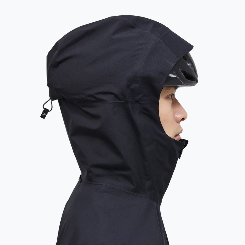 Giacca da pioggia Peak Performance Commuter Gore da uomo, nero 3