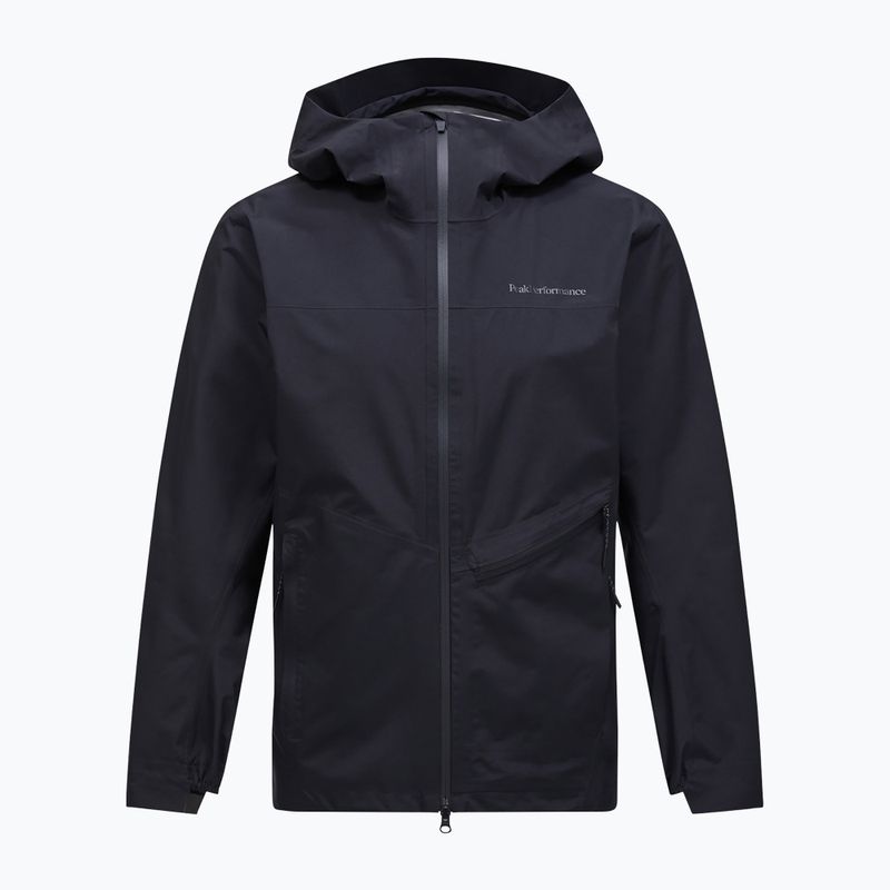 Giacca da pioggia Peak Performance Commuter Gore da uomo, nero 6