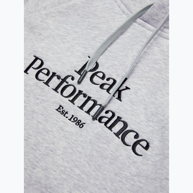 Felpa con cappuccio Peak Performance Original da uomo grigio melange 6