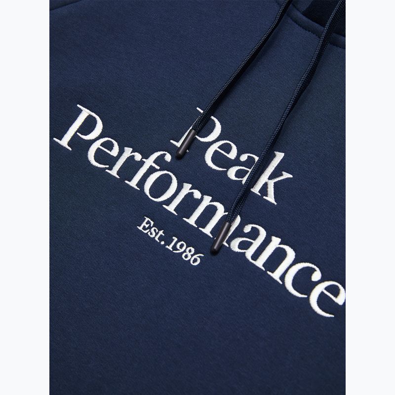 Felpa da uomo Peak Performance Original Hood blue shadow 4