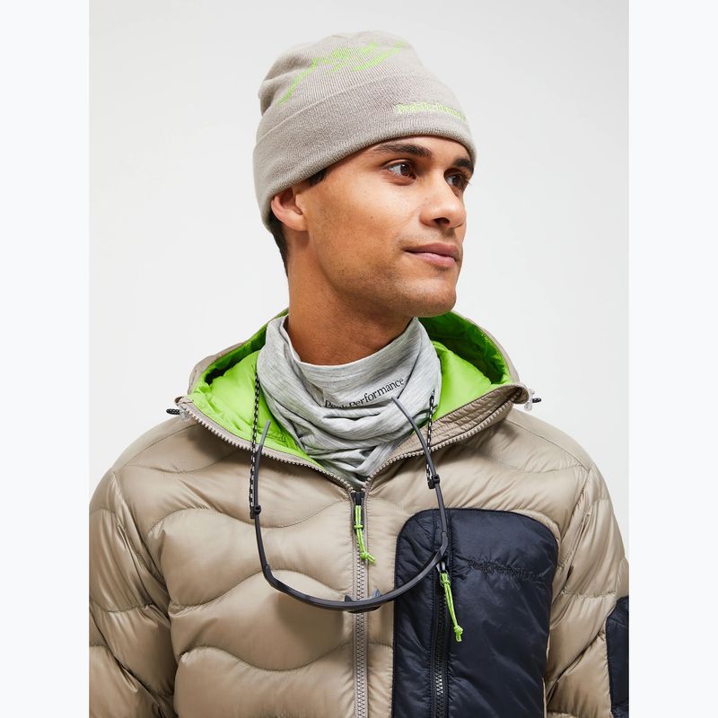 Peak Performance Mountain berretto invernale avid beige / stand out verde 2