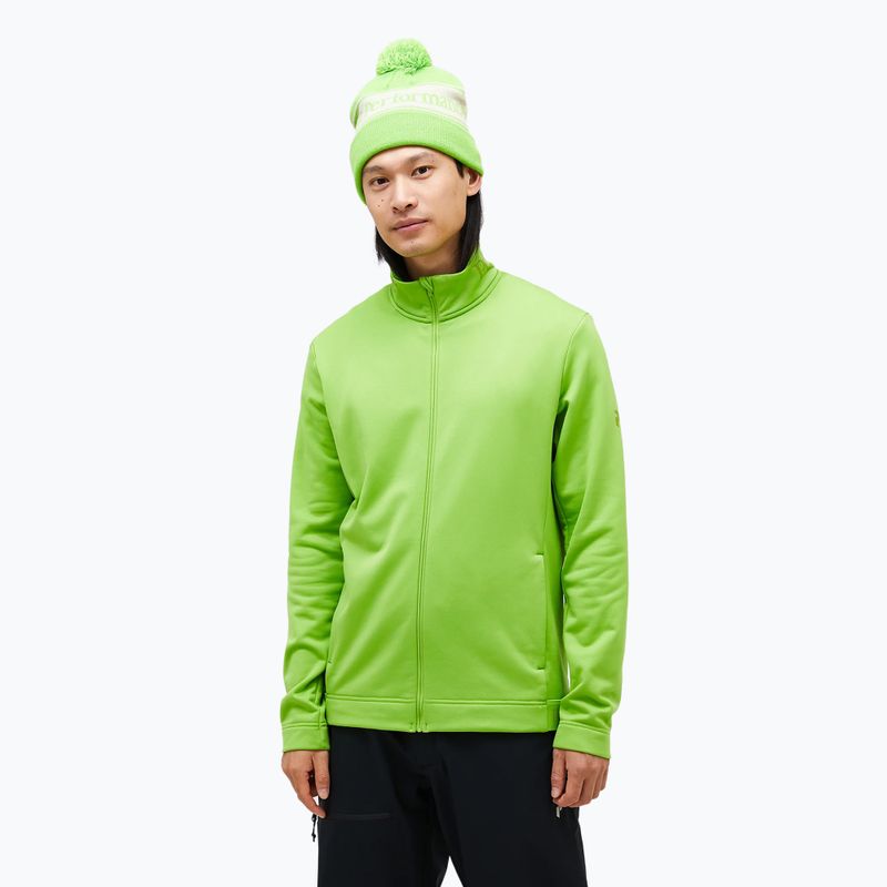 Giacca softshell da uomo Peak Performance Rider Tech Zip stand out verde