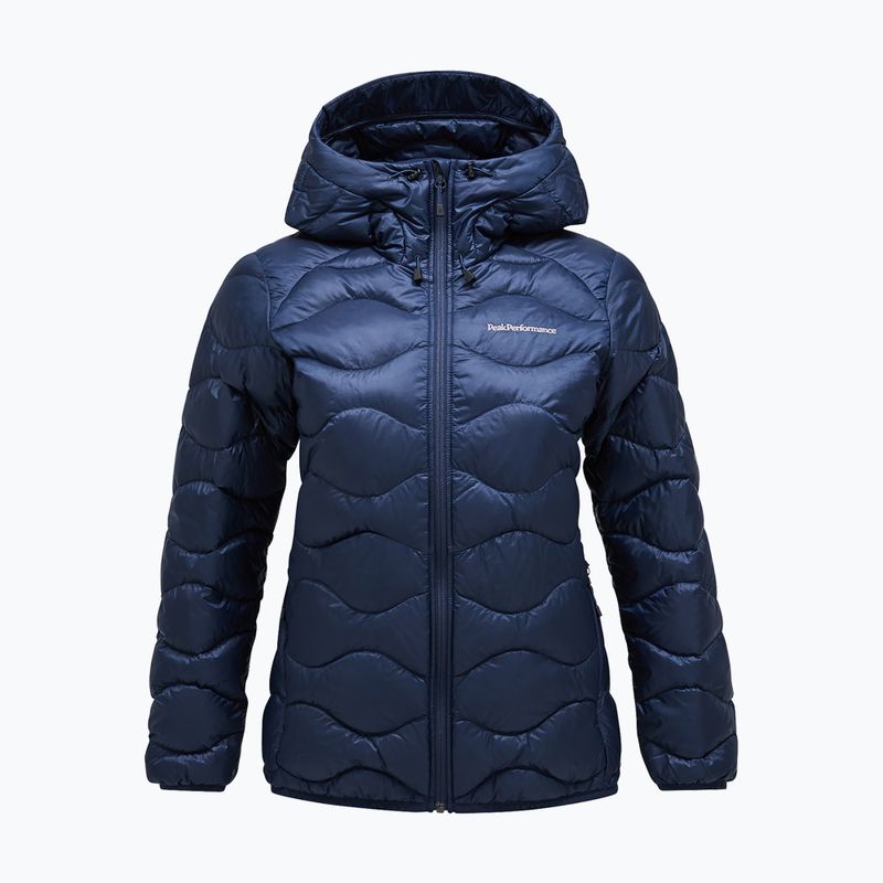 Piumino donna Peak Performance Helium Down Hood blue shadow 4