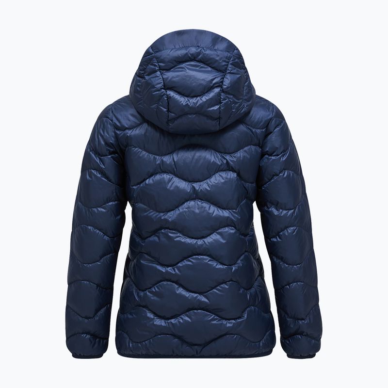Piumino donna Peak Performance Helium Down Hood blue shadow 5
