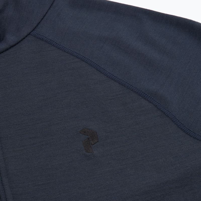 Maglia termica attiva a maniche lunghe da uomo Peak Performance Magic Half Zip blu ombra 3