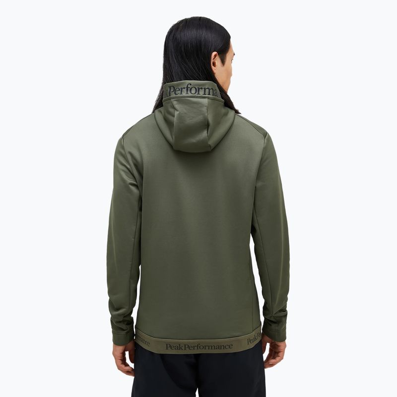 Felpa da uomo Peak Performance Rider Tech Zip Hood pine needle 2