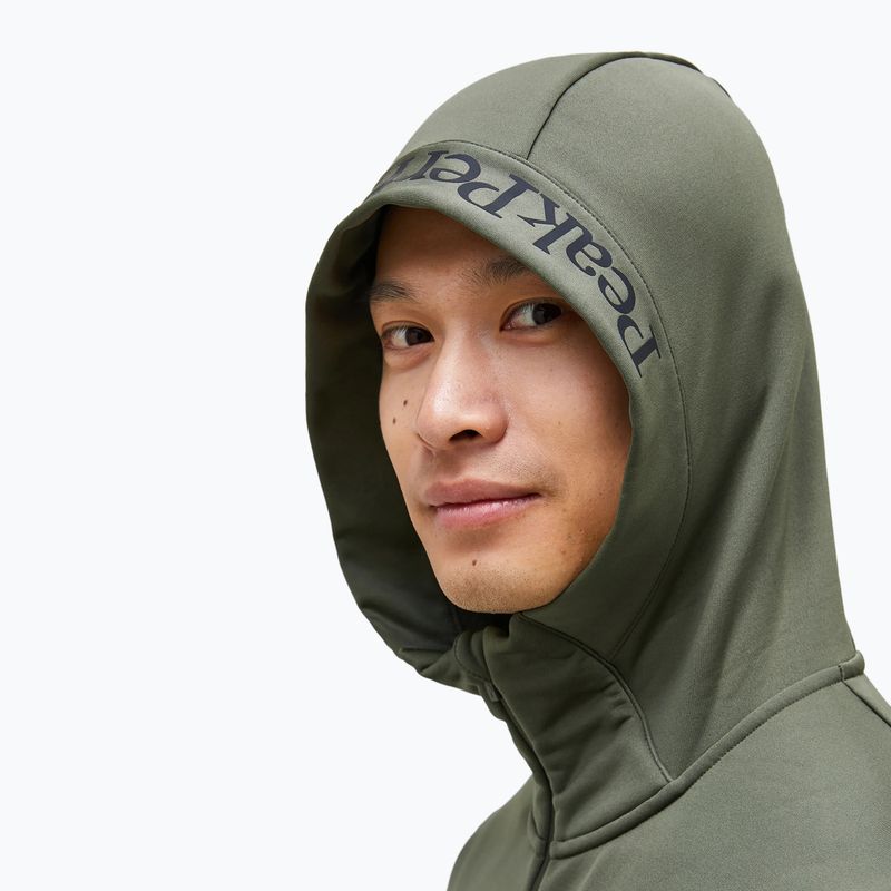 Felpa da uomo Peak Performance Rider Tech Zip Hood pine needle 3