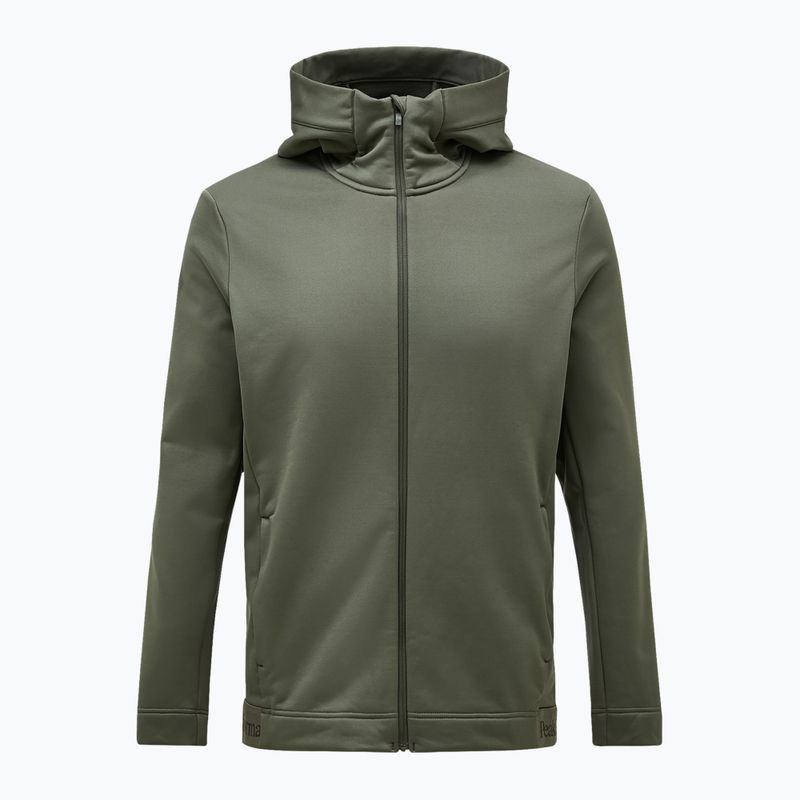 Felpa da uomo Peak Performance Rider Tech Zip Hood pine needle 4