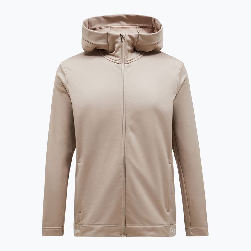 Felpa Peak Performance Rider Tech Zip Hood Uomo avid beige 4