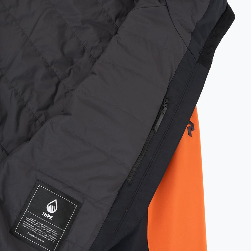 Giacca da sci Peak Performance Rider Tech Insulated da uomo, colore nero/fiamma oro 6