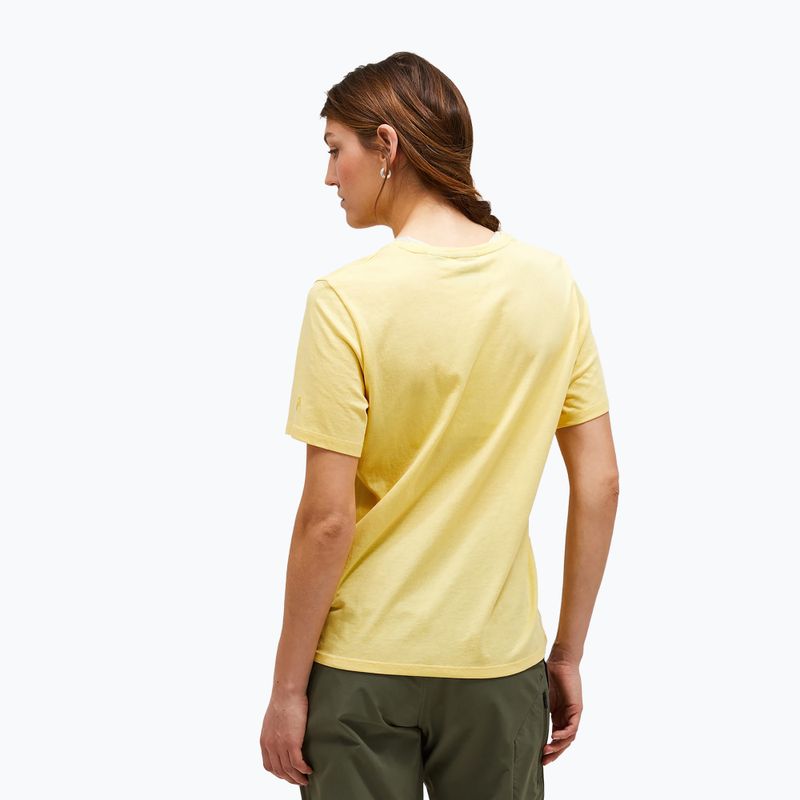 Maglietta Explore Logo Peak Performance da donna, colore giallo scuro 2
