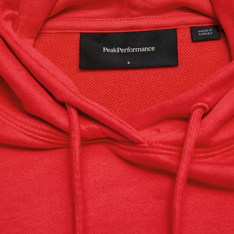 Felpa Peak Performance Original Terry donna rosso brillante 4