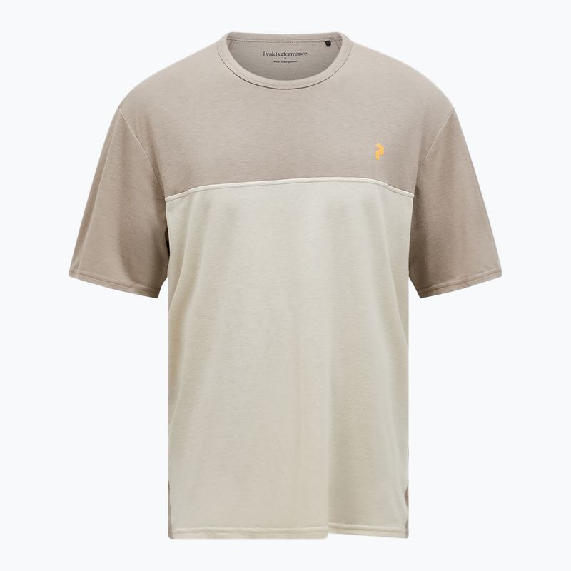 Maglietta Peak Performance Trail Wool Blend avid beige/sand fog da uomo